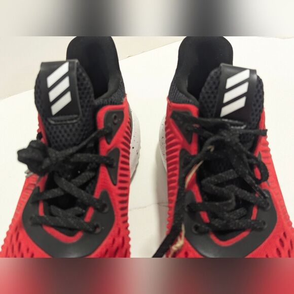 New adidas Alphabounce Vivid Red/Black sock running sneakers shoes men\'s size 7
